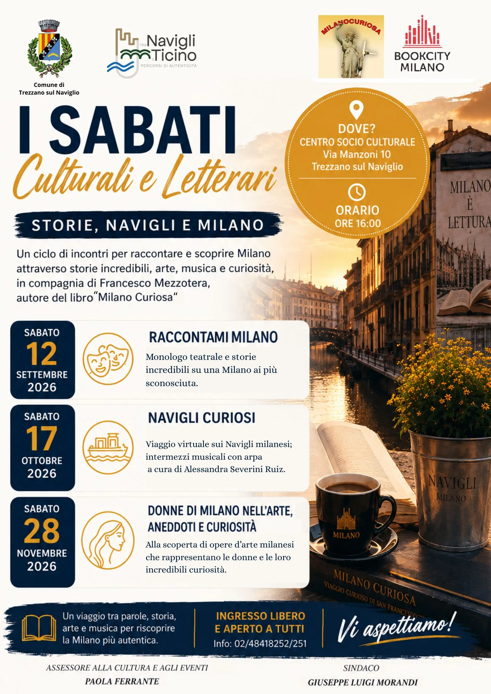 TREZZANO S.N. > "I SABATI CULTURALI E LETTERARI"