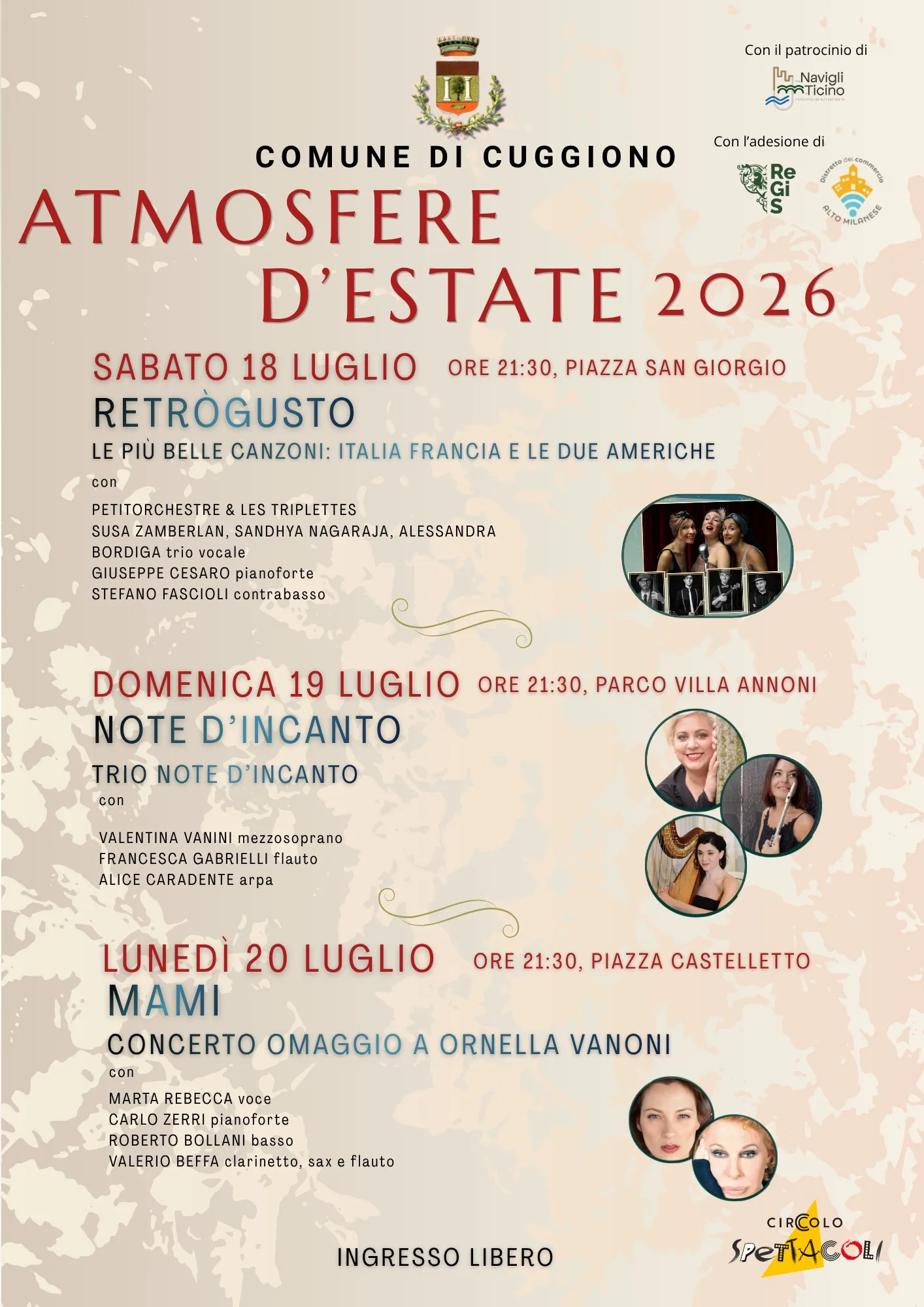CUGGIONO >> ATMOSFERE D'ESTATE 2026
