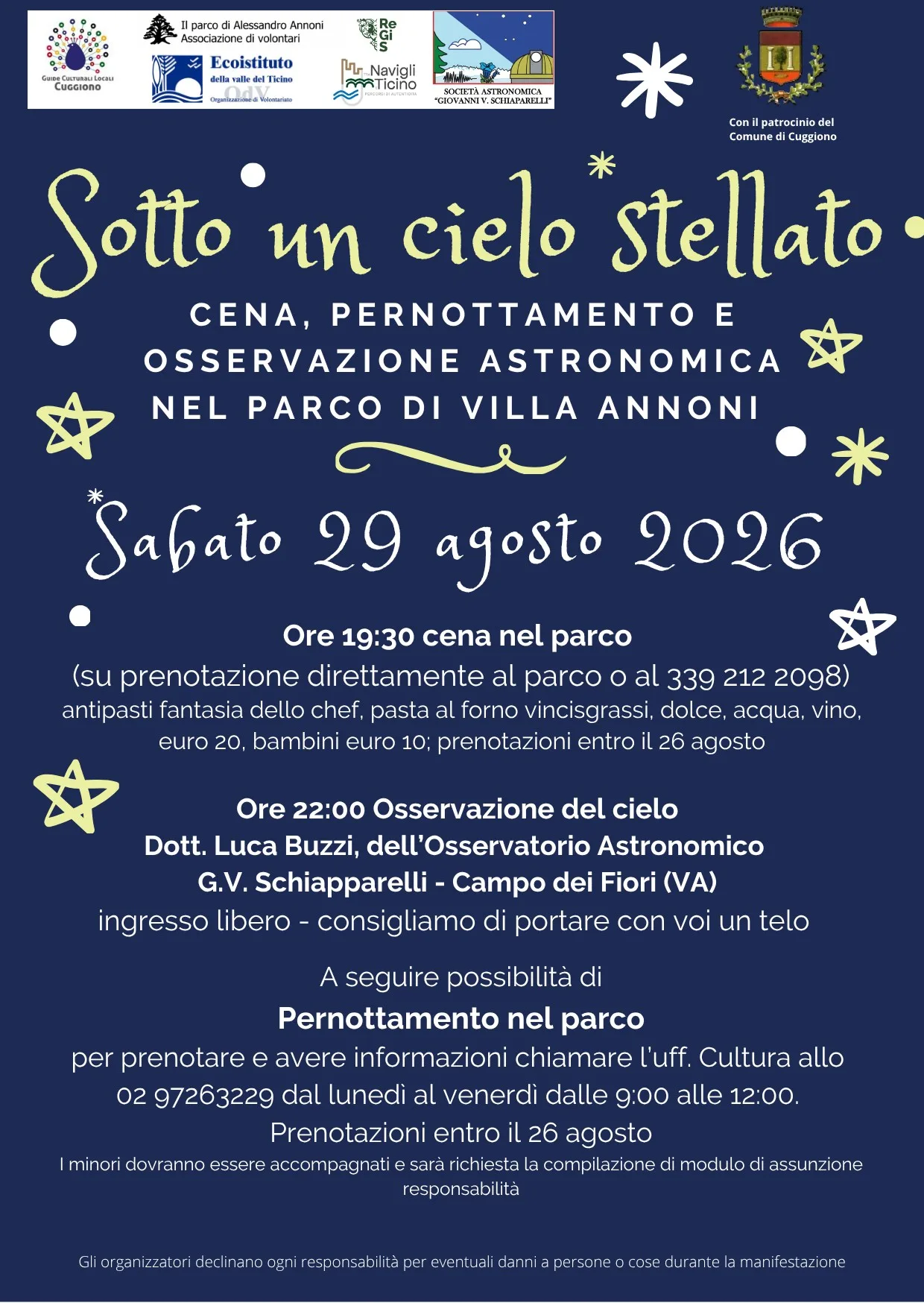 CUGGIONO > SOTTO UN CIELO STELLATO
